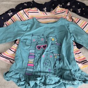 Babt Bundle - George Teal and Pink Striped Baby Dress